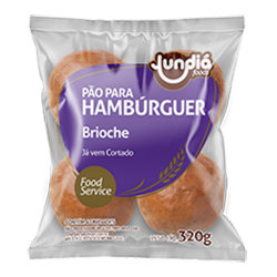 PÃO HAMBÚRGUER BRIOCHE JUNDIÁ FOODS